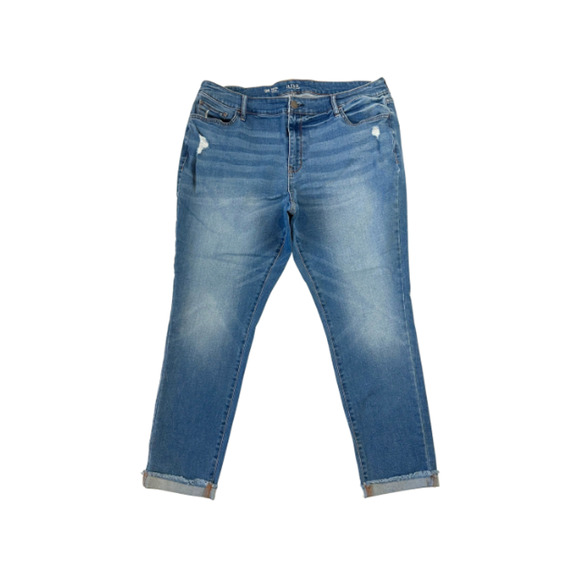 a.n.a Jegging A New Approach Jeans High Rise Distressed Women’s Plus Size 18W - Picture 1 of 8